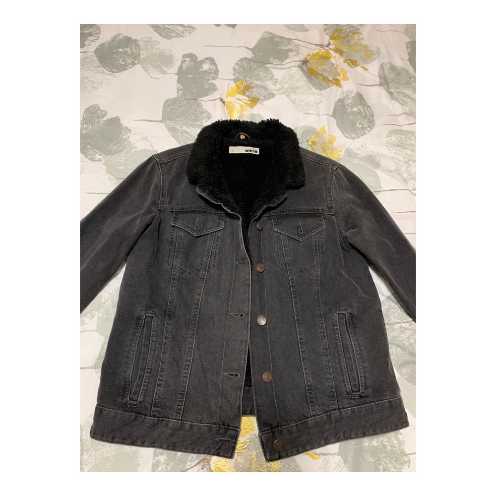 Topshop Oversized Borg Jacket
